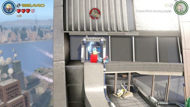 Korzystając z Thora, przeleć na lewą stronę gdzie znajdziesz generator - Minizestawy | Mściciele do boju - sekrety | LEGO Marvels Avengers - LEGO Marvels Avengers - poradnik do gry