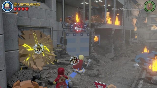 Czwarty minizestaw znajdziesz za popękaną ścianą - Minizestawy | Najpotężniejsi bohaterowie - sekrety | LEGO Marvels Avengers - LEGO Marvels Avengers - poradnik do gry