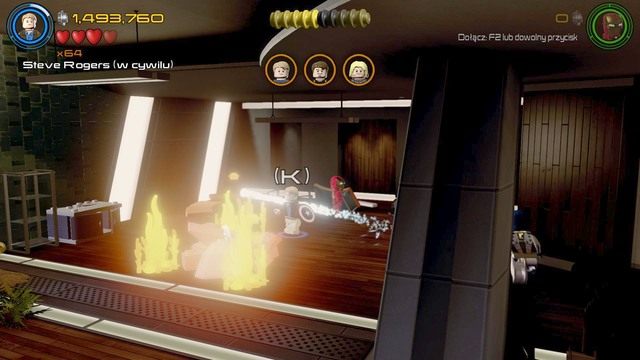 Podejdź do lewej strony, a znajdziesz się w miejscu pokazanym na obrazku - Postacie | Bez sznurków nie jest źle - sekrety | LEGO Marvels Avengers - LEGO Marvels Avengers - poradnik do gry