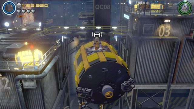 Wleć na pokazany na obrazku żółty obiekt jako Thor i zniszcz popękaną podłogę - Minizestawy | A.I.M. nic się nie IMA - sekrety | LEGO Marvels Avengers - LEGO Marvels Avengers - poradnik do gry