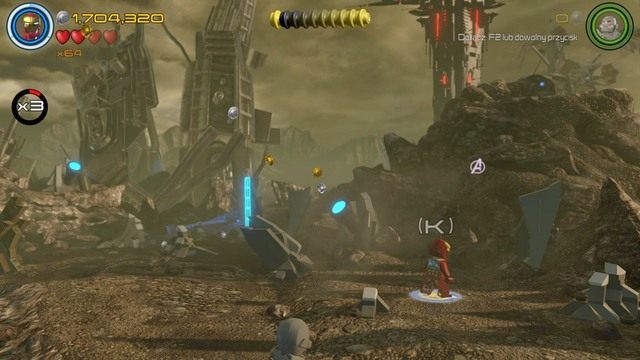 Podejdź do prawej strony i zeskanuj teren jako Iron Man - Minizestawy | Hen, w Aetherze - sekrety | LEGO Marvels Avengers - LEGO Marvels Avengers - poradnik do gry