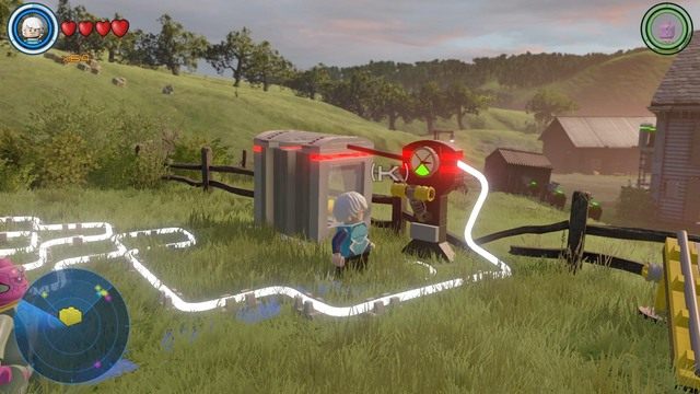 Po aktywowaniu pierwszej dźwigni podejdź do drugiej - Złote klocki | Farma Bartona - sekrety | LEGO Marvels Avengers - LEGO Marvels Avengers - poradnik do gry