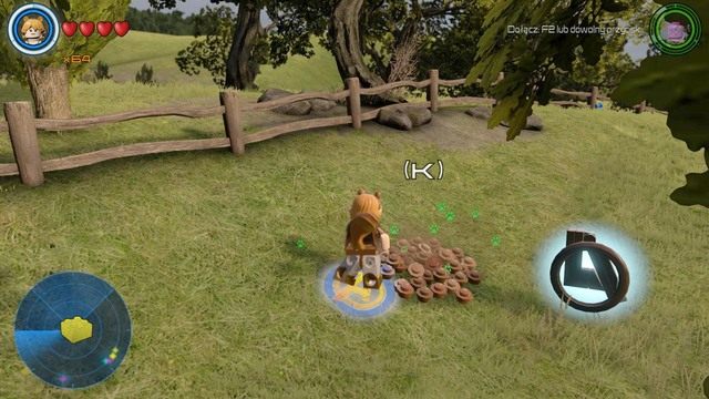 Po lewej stronie farmy znajdziesz kupkę ziemi, którą należy rozkopać postacią Superwiewióry - Złote klocki | Farma Bartona - sekrety | LEGO Marvels Avengers - LEGO Marvels Avengers - poradnik do gry