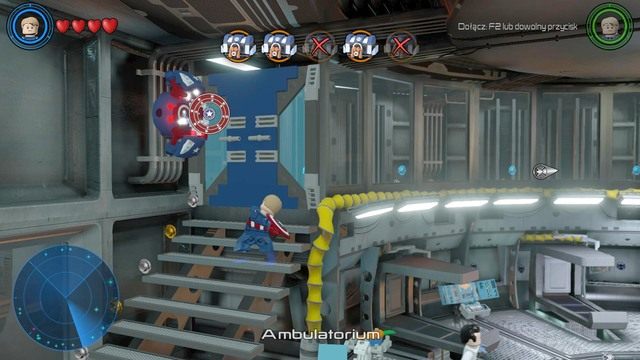 Trzeci pojemnik znajdziesz w Centrum Wywiadu - Chaos na Hellicarrierze | Opis przejścia | LEGO Marvels Avengers - LEGO Marvels Avengers - poradnik do gry