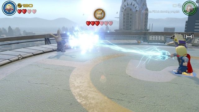 Po krótkiej scence przerywnikowej zacznij walczyć z Lokim jako Thor - Mściciele do boju | Opis przejścia | LEGO Marvels Avengers - LEGO Marvels Avengers - poradnik do gry
