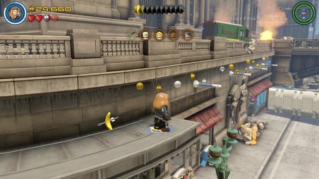 Po zniszczeniu blokady podejdź do tego miejsca jako Czarna Wdowa i przeskanuj teren - Mściciele do boju | Opis przejścia | LEGO Marvels Avengers - LEGO Marvels Avengers - poradnik do gry