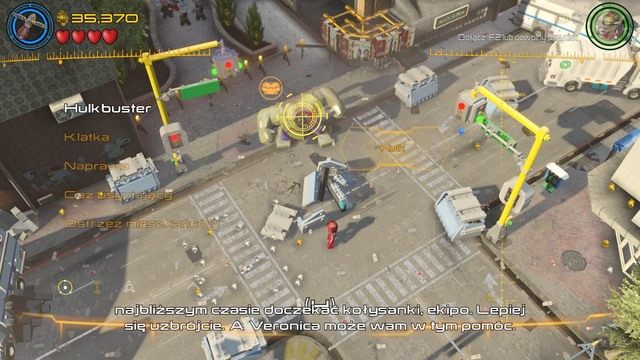 Ostatnim zadaniem podczas wykonywania tej misji będzie stoczenie walki z Hulkiem - Wyrzuć ten gniew | Opis przejścia | LEGO Marvels Avengers - LEGO Marvels Avengers - poradnik do gry