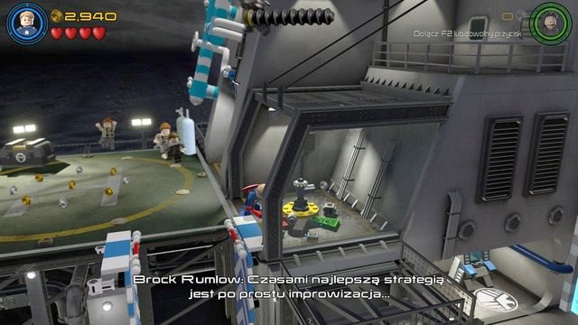 Kontrolując Kapitana Amerykę przejdź do prawej strony i wskocz po ścianie na górę - Wizja do rewizji | Opis przejścia | LEGO Marvels Avengers - LEGO Marvels Avengers - poradnik do gry