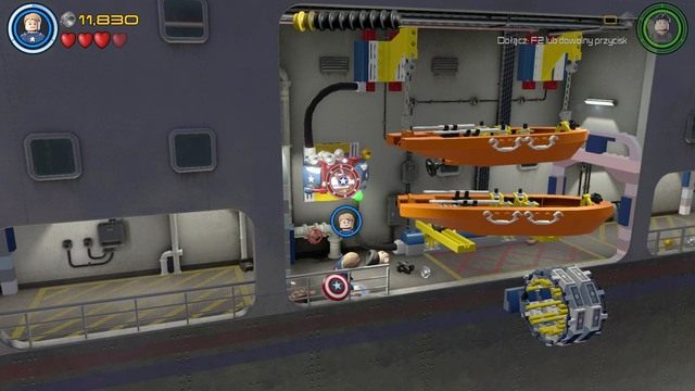 Dalszą drogę zablokują ci szalupy ratunkowe - Wizja do rewizji | Opis przejścia | LEGO Marvels Avengers - LEGO Marvels Avengers - poradnik do gry