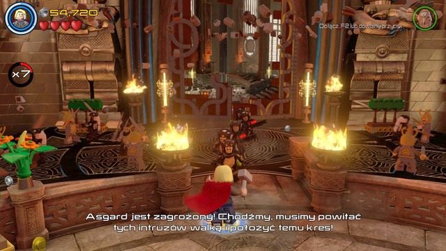 Po przejściu dalej będziesz musiał rozprawić się z kilkudziesięcioma wrogami - Hen, w Aetherze | Opis przejścia | LEGO Marvels Avengers - LEGO Marvels Avengers - poradnik do gry