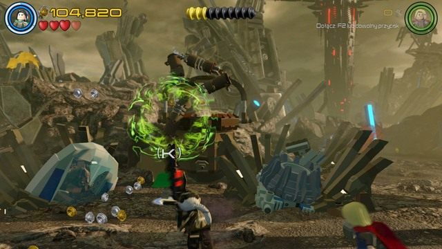 Po lewej stronie znajdziesz kilka obiektów do zniszczenia - Hen, w Aetherze | Opis przejścia | LEGO Marvels Avengers - LEGO Marvels Avengers - poradnik do gry