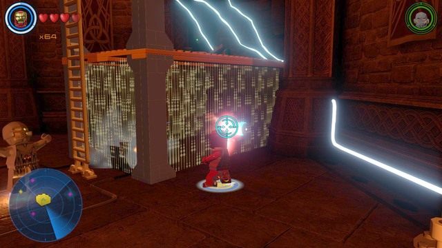 Po przeciążeniu systemu wyceluj w pokazany na obrazku obiekt i zniszcz go - Postacie | Asgard - sekrety | LEGO Marvels Avengers - LEGO Marvels Avengers - poradnik do gry