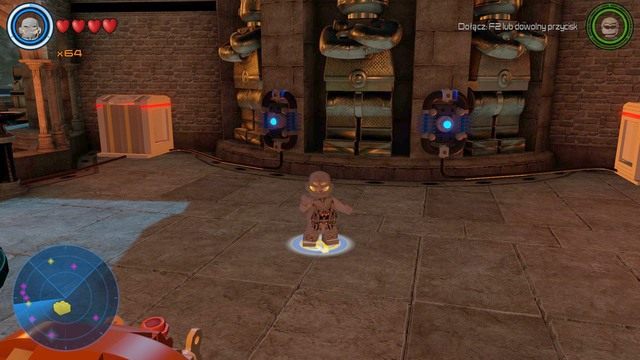 Po dostaniu się na wieżę, zmień postać na Thora i naładuj dwa widoczne na obrazku generatory - Złote klocki | Asgard - sekrety | LEGO Marvels Avengers - LEGO Marvels Avengers - poradnik do gry