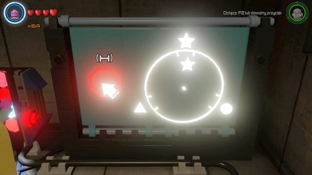 Korzystając z komputera musisz włączyć przycisk w momencie kiedy symbol w środku okręgu pasuje do symbolu nad nim - Zadania poboczne | Baza S.H.I.E.L.D. - sekrety | LEGO Marvels Avengers - LEGO Marvels Avengers - poradnik do gry