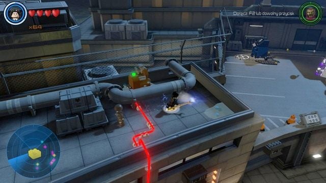 Po lewej stronie od placówki znajdziesz zablokowane laserem pomieszczenie, w którym znajduje się złoty klocek - Złote klocki | Baza S.H.I.E.L.D. - sekrety | LEGO Marvels Avengers - LEGO Marvels Avengers - poradnik do gry