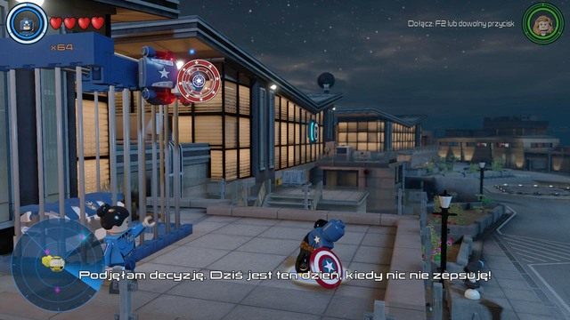 Na środku lokacji znajdziesz miejsce pokazane na obrazku - Złote klocki | Baza S.H.I.E.L.D. - sekrety | LEGO Marvels Avengers - LEGO Marvels Avengers - poradnik do gry