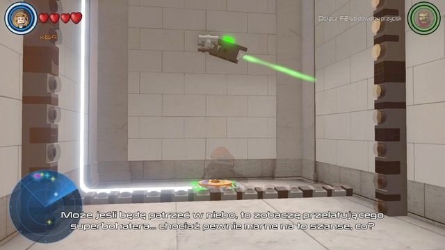 Korzystając z umiejętności kamuflażu Czarnej Wdowy, wejdź do środka i naciśnij przycisk na podłodze - Złote klocki | Waszyngton - sekrety | LEGO Marvels Avengers - LEGO Marvels Avengers - poradnik do gry