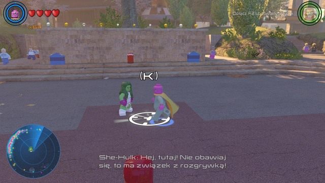 Udaj się do dzielnicy finansowej i porozmawiaj z She-Hulk, która będzie mieć dla ciebie zadanie - Zadania poboczne | Północny Manhattan - sekrety | LEGO Marvels Avengers - LEGO Marvels Avengers - poradnik do gry