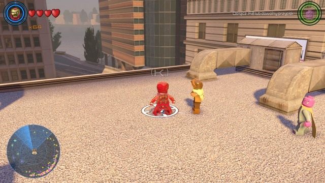 Będąc w dzielnicy finansowej, niedaleko głównej drogi znajdziesz budynek na którego dachu stoi Cloud 9 - Zadania poboczne | Północny Manhattan - sekrety | LEGO Marvels Avengers - LEGO Marvels Avengers - poradnik do gry