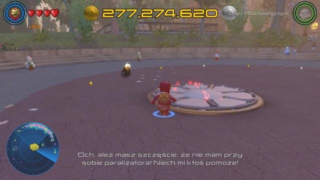 Między wieżowcami, w miejscu, w którym stoi She-Hulk - Złote klocki | Północny Manhattan - sekrety | LEGO Marvels Avengers - LEGO Marvels Avengers - poradnik do gry