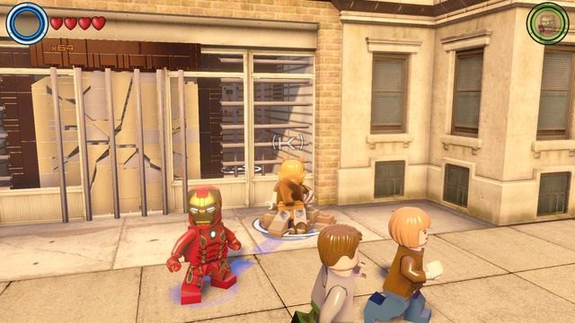 Niedaleko granicy łączącej Manhattan północny z centralnym, znajdziesz sklep z zablokowanym wejściem - Złote klocki | Centralny Manhattan - sekrety | LEGO Marvels Avengers - LEGO Marvels Avengers - poradnik do gry
