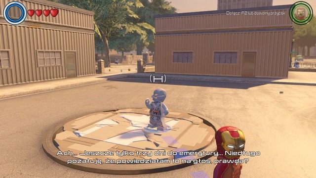 W dzielnicy robotniczej znajdziesz kolejną osłonę, pod którą znajduje się złoty klocek - Złote klocki | Centralny Manhattan - sekrety | LEGO Marvels Avengers - LEGO Marvels Avengers - poradnik do gry