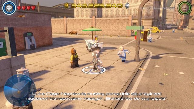 W centralnej części południowego Manhattanu znajdziesz Lukea, który będzie mieć dla ciebie zadanie - Zadania poboczne | Południowy Manhattan - sekrety | LEGO Marvels Avengers - LEGO Marvels Avengers - poradnik do gry