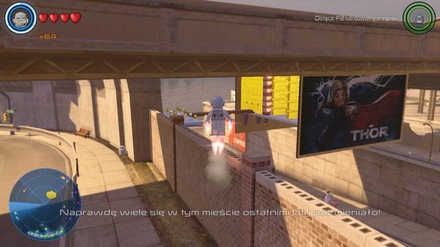 W południowo-wschodniej części znajdziesz zagadkę pokazaną na obrazku - Złote klocki | Południowy Manhattan - sekrety | LEGO Marvels Avengers - LEGO Marvels Avengers - poradnik do gry