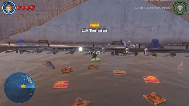 W zachodniej części znajdziesz kilka przełączników, które musisz aktywować w odpowiednim czasie - Złote klocki | Południowy Manhattan - sekrety | LEGO Marvels Avengers - LEGO Marvels Avengers - poradnik do gry