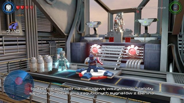 Ósma znajduje się w pojemnikach po lewej stronie - Zadania poboczne | Helicarrier S.H.I.E.L.D. - sekrety | LEGO Marvels Avengers - LEGO Marvels Avengers - poradnik do gry