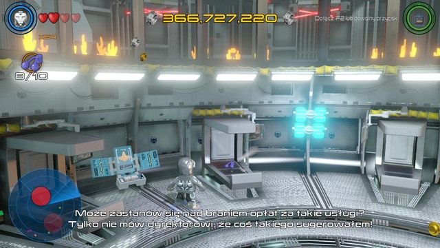Dziesiąta znajduje się także w ambulatorium, na łóżku pokazanym na obrazku - Zadania poboczne | Helicarrier S.H.I.E.L.D. - sekrety | LEGO Marvels Avengers - LEGO Marvels Avengers - poradnik do gry