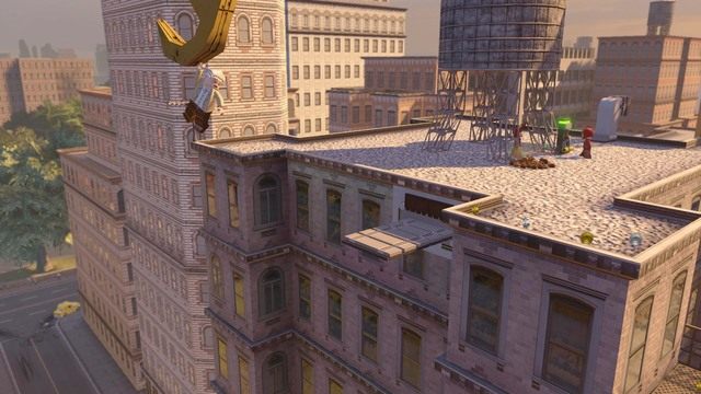 We wschodniej części centralnego Manhattanu znajdziesz pokazany na obrazku budynek - Stan Lee w opałach | Manhattan | LEGO Marvels Avengers - LEGO Marvels Avengers - poradnik do gry