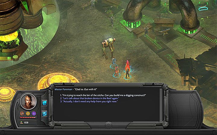 Główny Brygadzista może stworzyć Stycha-automata potrzebnego do dotarcia do legowiska - Niestabilne fundamenty (Shaky Foundations) - zadanie poboczne - Torment: Tides of Numenera - poradnik do gry