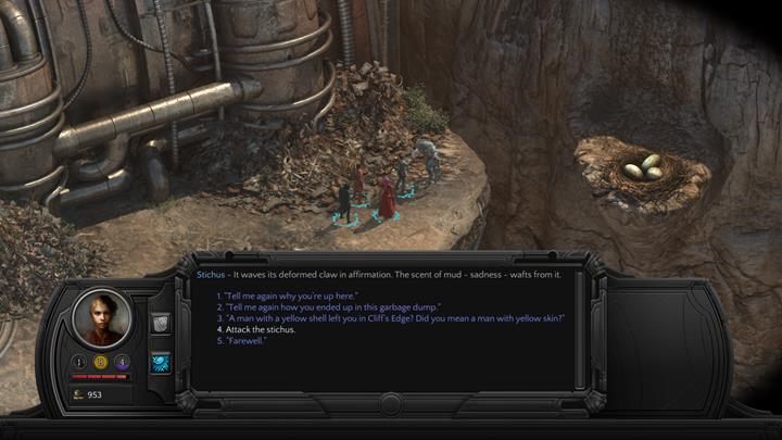 Możesz uśmiercić bestię podczas interakcji dialogowej - Niewidoczny przeciwnik (Hidden Enemy) - zadanie poboczne - Torment: Tides of Numenera - poradnik do gry