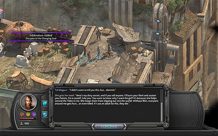 Tol Maguur może zostać nakłoniona do wyjawienia prawdy o sobie - Wyznawcy Pana Wcieleń (Disciples of the Changing God) - zadanie poboczne - Torment: Tides of Numenera - poradnik do gry