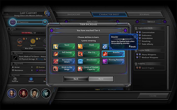 Klasa glewia oferuje zaskakująco dużo doskonałych zdolności o charakterze pasywnym - Glewia (Glaive) w Torment Tides of Numenera - Torment: Tides of Numenera - poradnik do gry