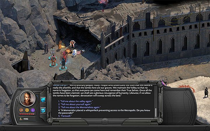 Hasło możesz zdobyć dzięki rozmowie z Ronosem CaiSulem - Zagadka opiekunów (The Caretakers Riddle) - poboczne zadanie - Torment: Tides of Numenera - poradnik do gry