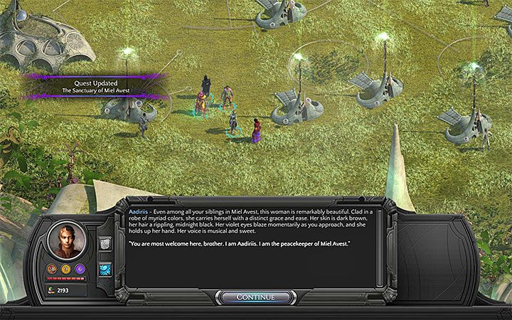 Porozmawiaj z Aadiriis i z Melmothem - Sanktuarium Miel Avest (The Sanctuary of Miel Avest) - główne zadanie - Torment: Tides of Numenera - poradnik do gry