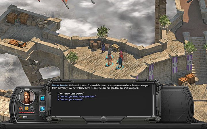 Po spotkaniu z Mistrzem Rennio opuścisz Klify Sagusa - Zadania czasowe, questy na czas - najważniejsze informacje - Torment: Tides of Numenera - poradnik do gry