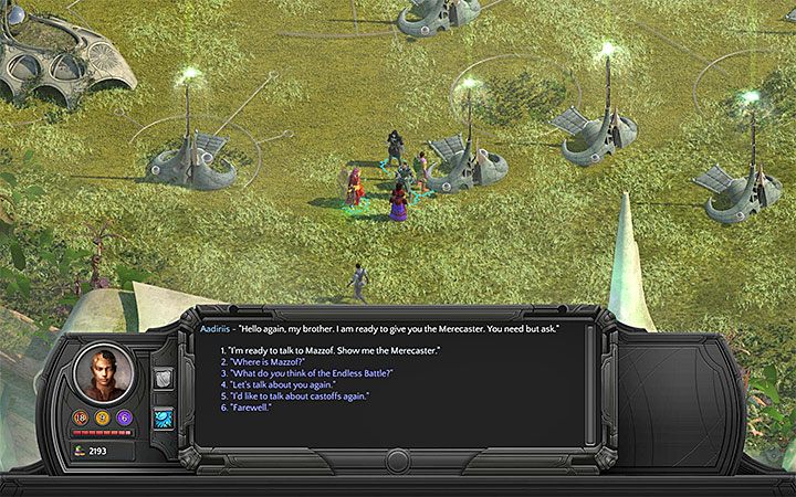 Odebranie retrospektora od Aadiriis oznacza awans do kolejnej części gry - Zadania czasowe, questy na czas - najważniejsze informacje - Torment: Tides of Numenera - poradnik do gry