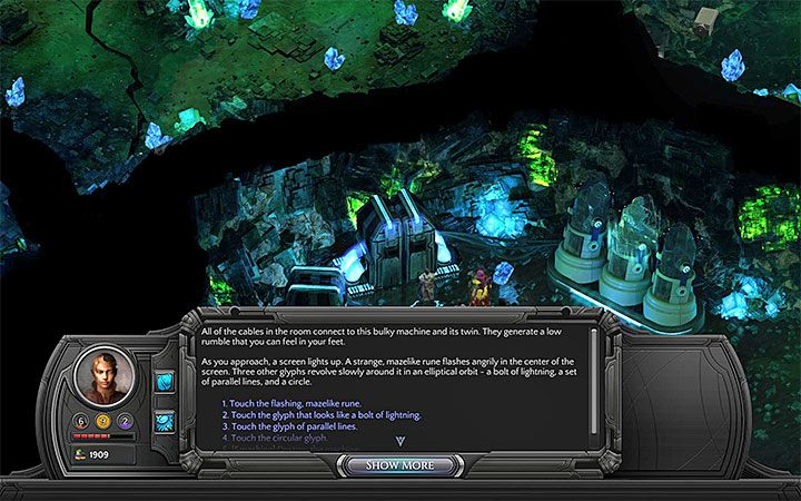 Nie wszystkie opcje z listy prowadzą do zniesienia pola siłowego - Cena Dracogena (Dracogens Price) - główne zadanie | Torment Tides of Numenera - Torment: Tides of Numenera - poradnik do gry