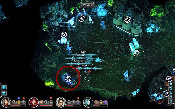 Sprawdź kapsułę, a możesz odblokować alternatywny sposób wyłączenia pola siłowego - Cena Dracogena (Dracogens Price) - główne zadanie | Torment Tides of Numenera - Torment: Tides of Numenera - poradnik do gry