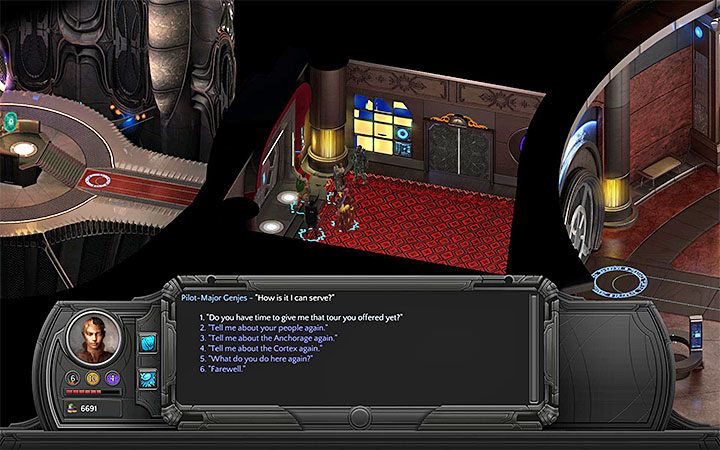 Poproś Genjesa o oprowadzenie drużyny po porcie - Cena Dracogena (Dracogens Price) - główne zadanie | Torment Tides of Numenera - Torment: Tides of Numenera - poradnik do gry