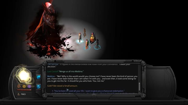 Gdy Matkina jest w drużynie, możesz wybrać ją, jako naczynie dla wszystkich porzuconych. - Lista zakończeń Torment: Tides of Numenera - Torment: Tides of Numenera - poradnik do gry