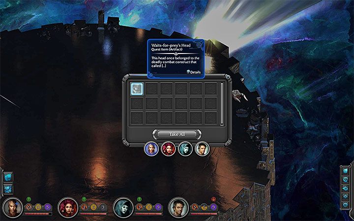Po wygranym pojedynku zabierz głowę konstrukta - Jak pokonać konstrukta Czyhający Na Ofiary w Wykwicie? - Torment: Tides of Numenera - poradnik do gry