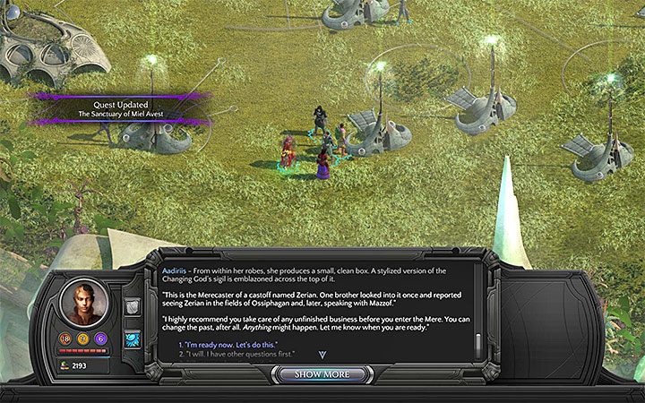 Aadiriis przekaże ci retrospektor w trakcie rozmowy - Lista kombinacji (kodów) do unikalnych grobowców (Nekropolia) - Torment: Tides of Numenera - poradnik do gry