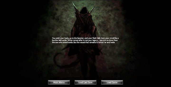 Przykładowy ekran nieodwracalnej śmierci bohatera - Czy można ostatecznie umrzeć w Torment: Tides of Numenera? - Torment: Tides of Numenera - poradnik do gry