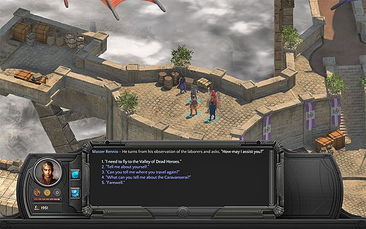 Mistrz Rennio może zabrać drużynę do Doliny Poległych Bohaterów - Na tropie konstruktora (On the Builders Trail) - zadanie główne - Torment: Tides of Numenera - poradnik do gry