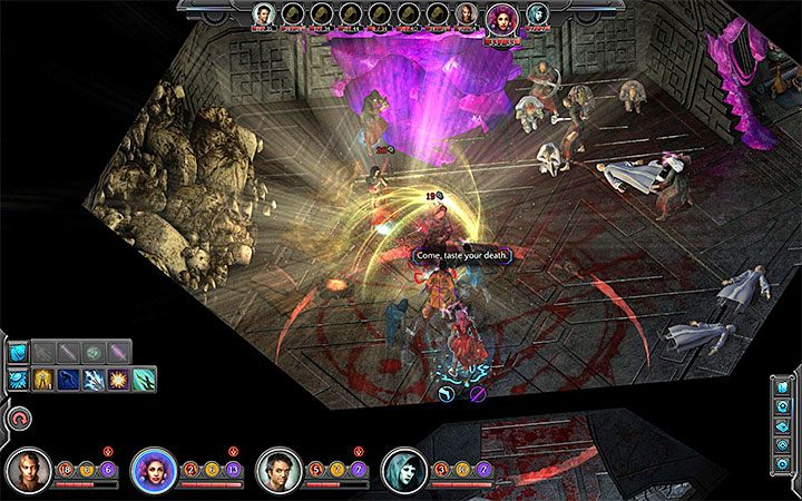 Atakuj początkowo Pstrego, KlinkKara i Jaelyna DiMathea - Na tropie konstruktora (On the Builders Trail) - zadanie główne - Torment: Tides of Numenera - poradnik do gry