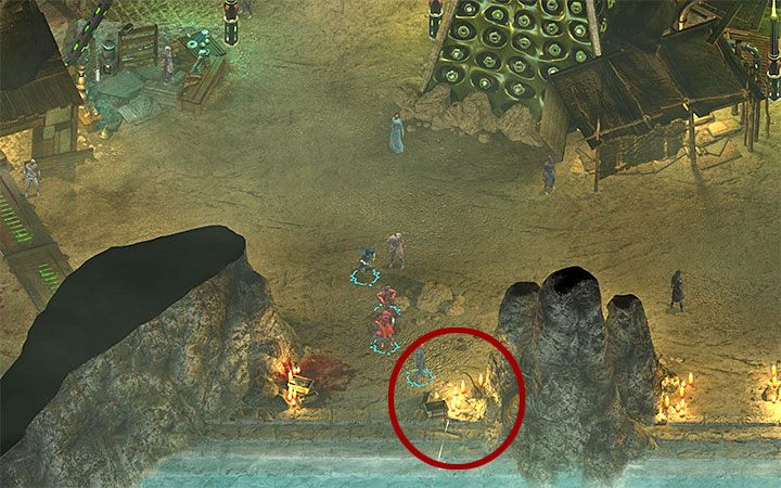 Wyłowienie enigmatu - Miejsce do wędkowania znajduje się w południowej części dzielnicy Bebechy (M4 - Miejsca odblokowywania stałych premii do statystyk | Torment Tides of Numenera - Torment: Tides of Numenera - poradnik do gry